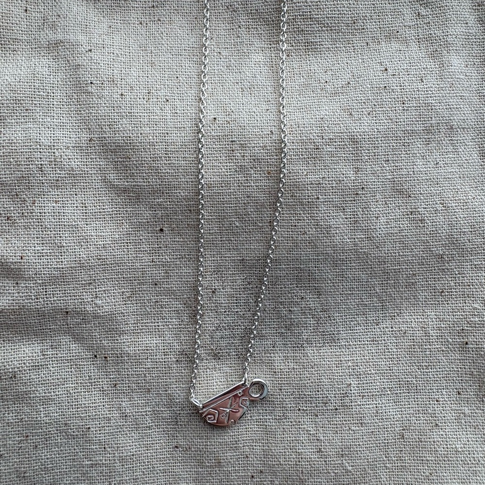 Make it Minnie Mad Tea Party Silver Necklace 🫖